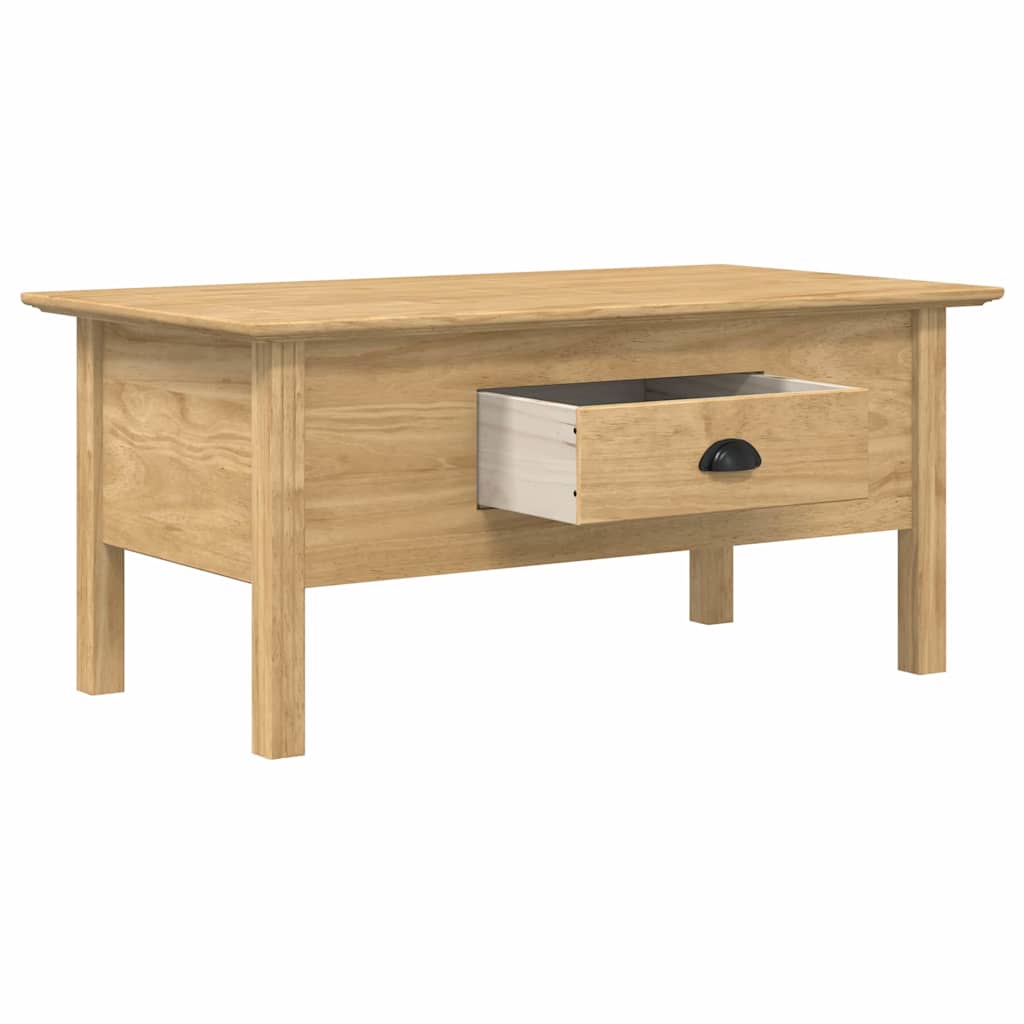 Table basse avec tiroir BODO Marron miel 100 x 55 x 45,8 cm - XIOS