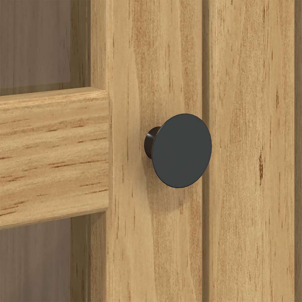 Meuble avec Portes en Verre BODO Marron miel - XIOS