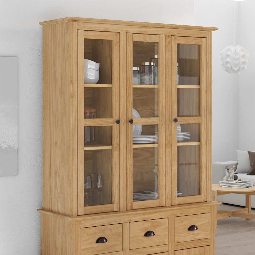 Meuble avec Portes en Verre BODO Marron miel - XIOS