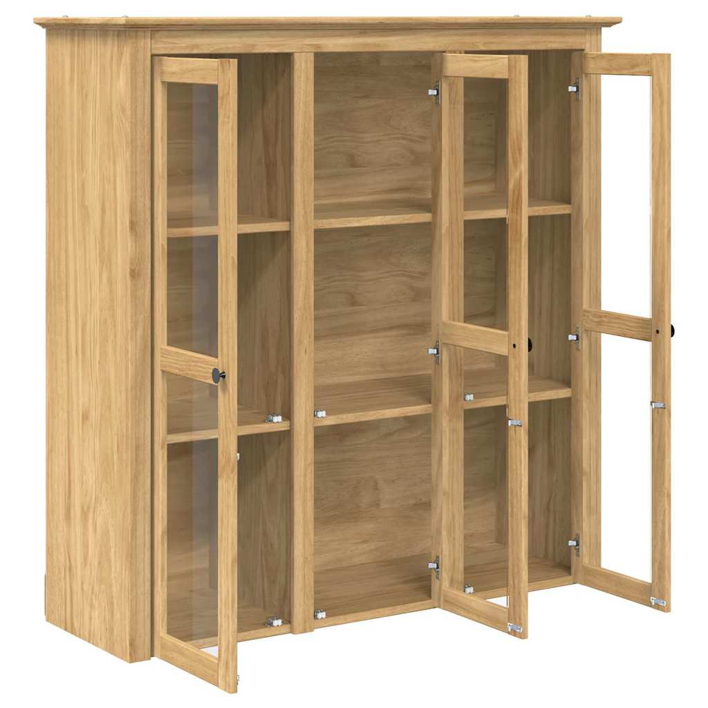 Meuble avec Portes en Verre BODO Marron miel - XIOS