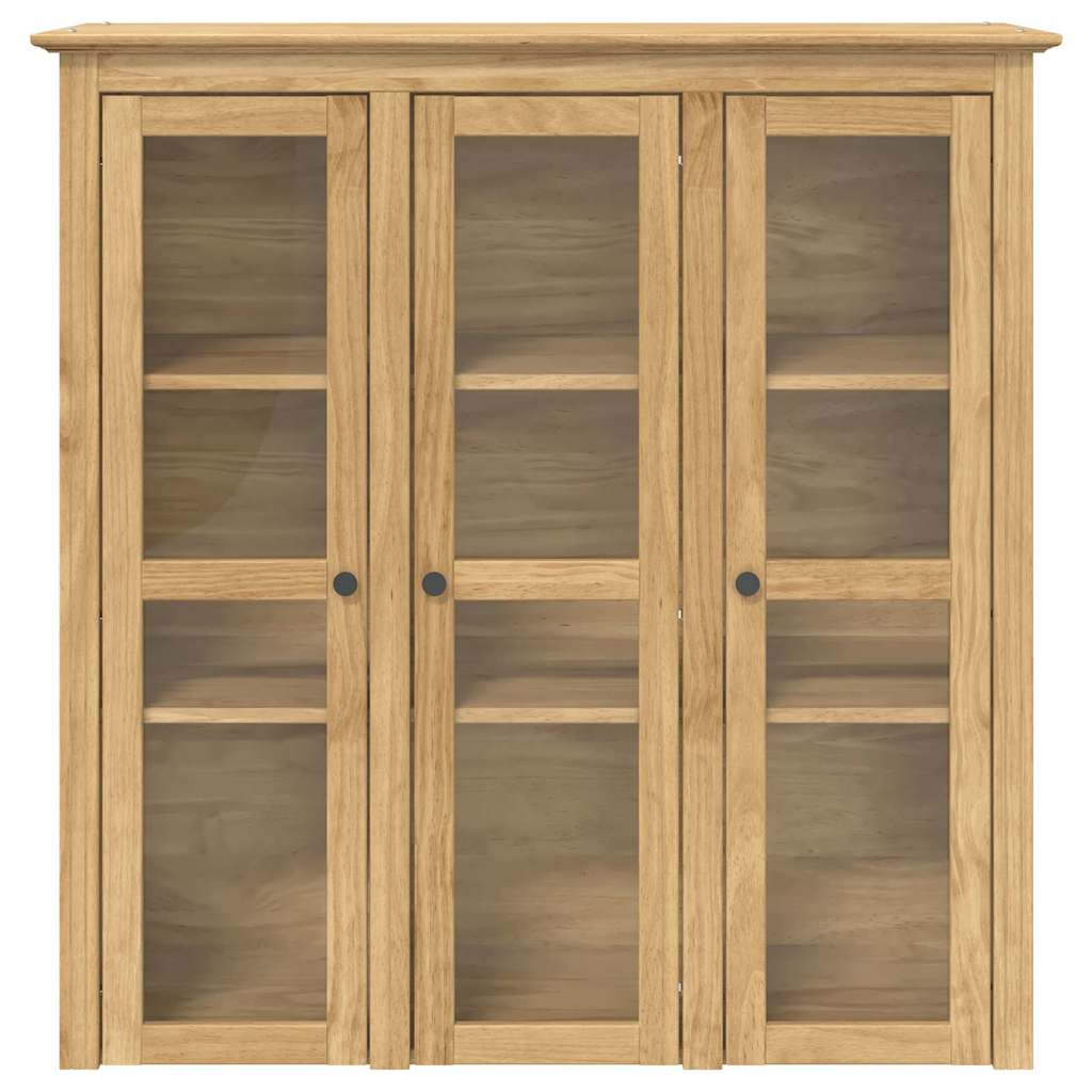Meuble avec Portes en Verre BODO Marron miel - XIOS