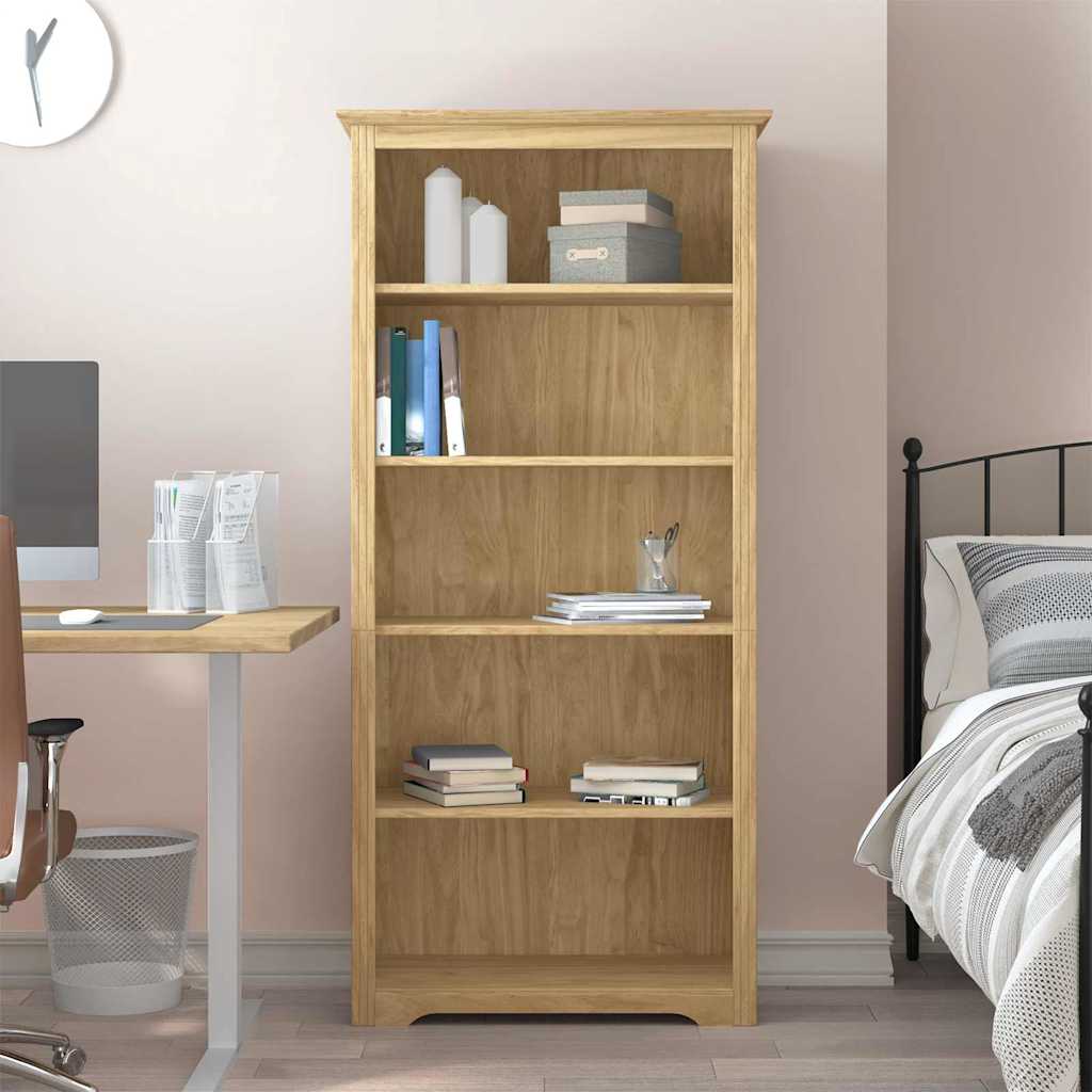 Bibliothèque BODO Marron miel 82 x 40 x 173 cm - XIOS