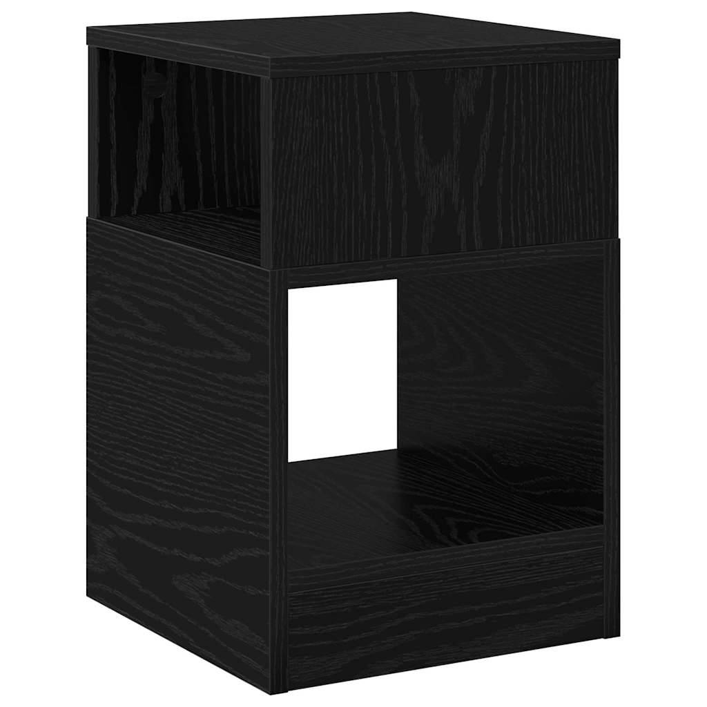 Table d'appoint Chêne noir 30,5 x 30 x 45 cm Bois d'ingénierie
