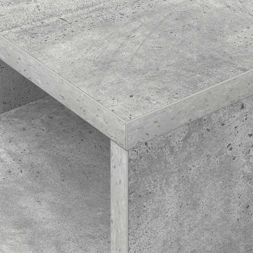 Table d'appoint 2 pc Gris béton 30,5 x 30 x 45 cm - XIOS