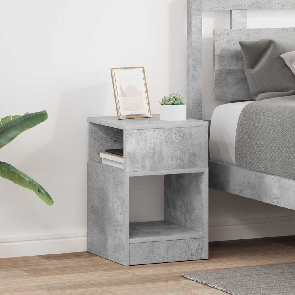 Table d'appoint 2 pcs Gris béton 30,5 x 30 x 45 cm - XIOS