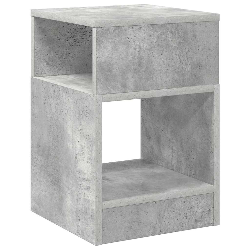 Table d'appoint 2 pc Gris béton 30,5 x 30 x 45 cm - XIOS