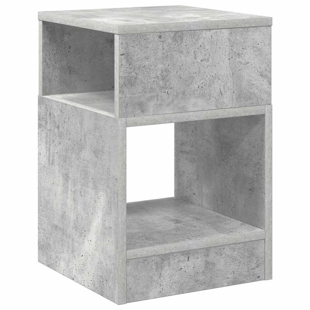 Table d'appoint 2 pc Gris béton 30,5 x 30 x 45 cm - XIOS