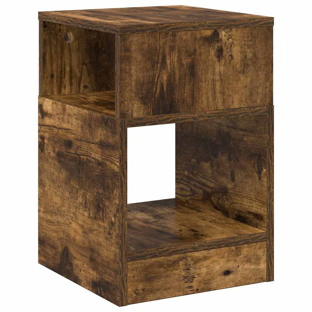 Table d'appoint 2 pc Chêne fumé 30,5 x 30 x 45 cm - XIOS