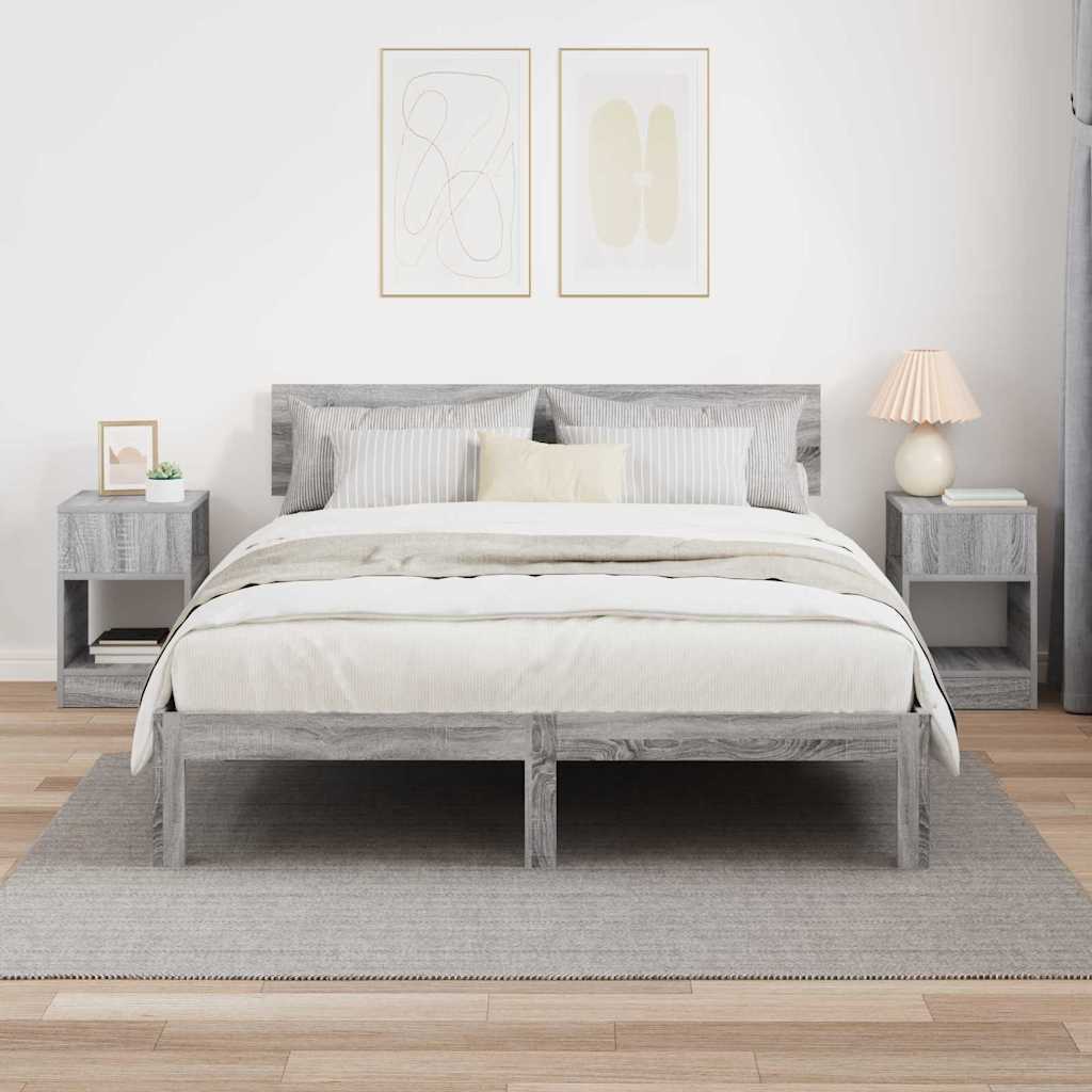 Table d'appoint 2 pc Gris Sonoma 30,5 x 30 x 45 cm - XIOS