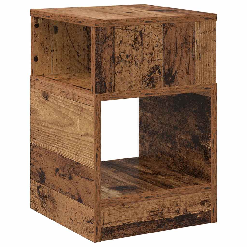 Table d'appoint 2 pc Bois ancien 30,5 x 30 x 45 cm - XIOS