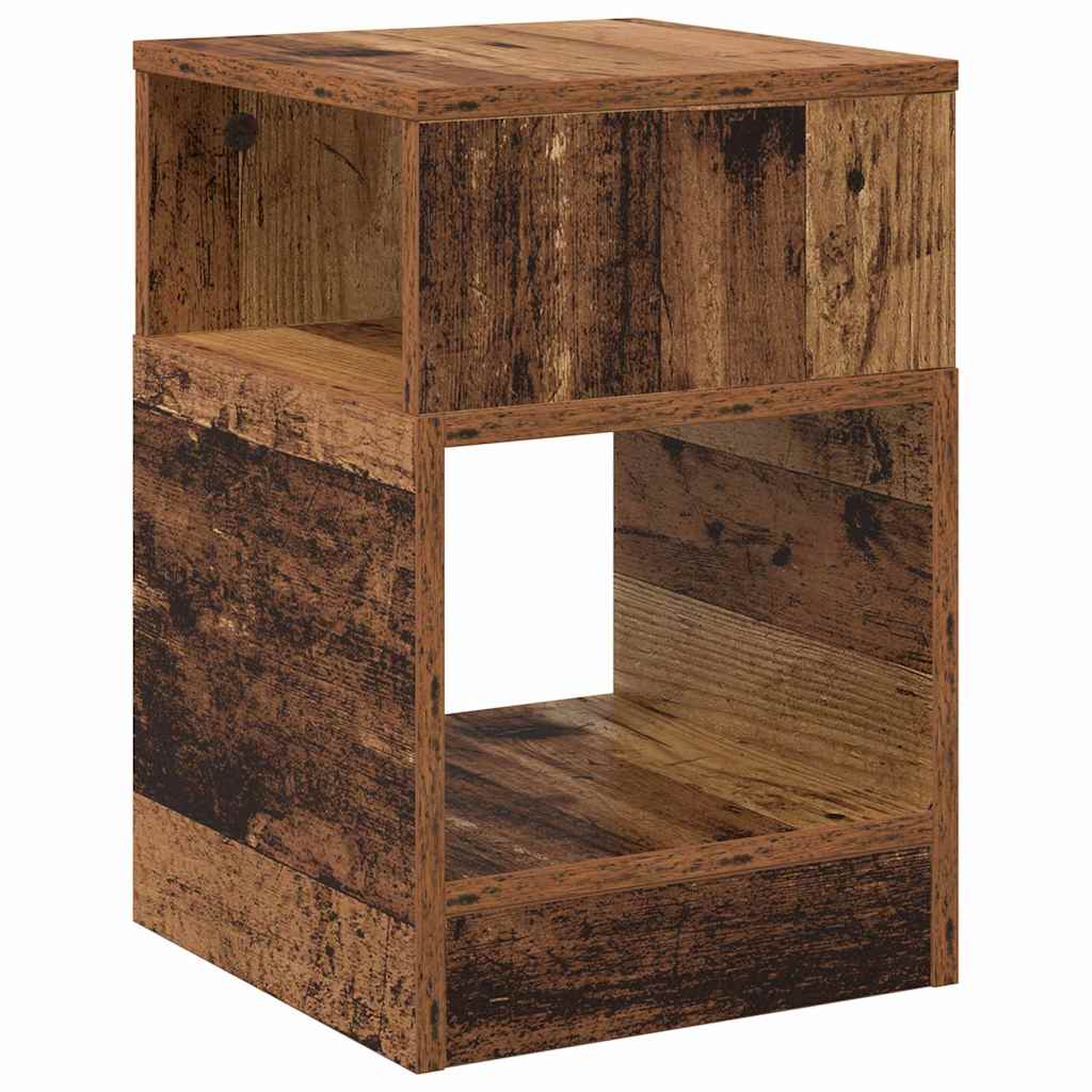 Table d'appoint 2 pc Bois ancien 30,5 x 30 x 45 cm - XIOS