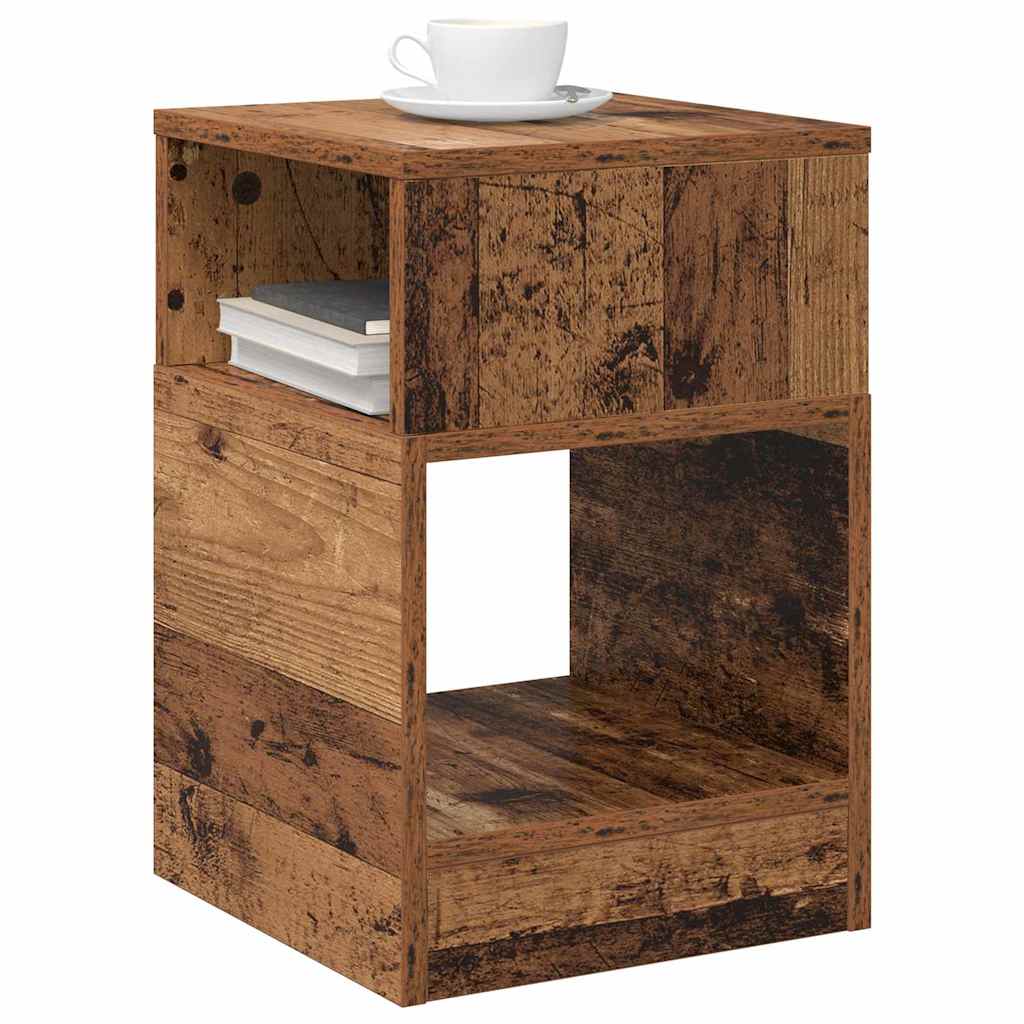Table d'appoint 2 pc Bois ancien 30,5 x 30 x 45 cm - XIOS