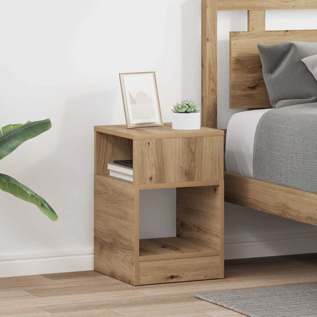 Table d'appoint 2 pc Chêne artisanal 30,5 x 30 x 45 cm - XIOS