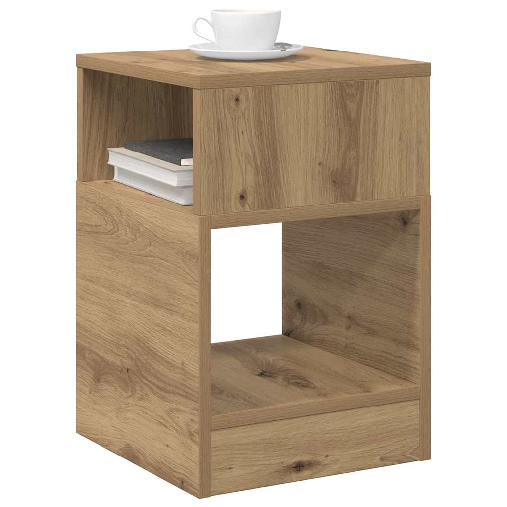 Table d'appoint 2 pc Chêne artisanal 30,5 x 30 x 45 cm - XIOS