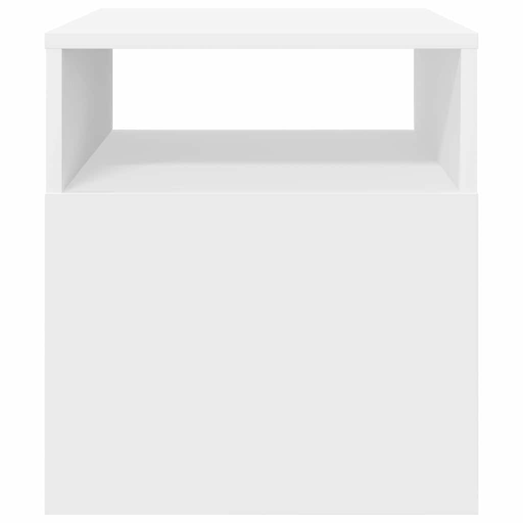 Table d'appoint 2 pcs Blanc 40,5 x 40 x 45 cm Bois d'ingénierie - XIOS