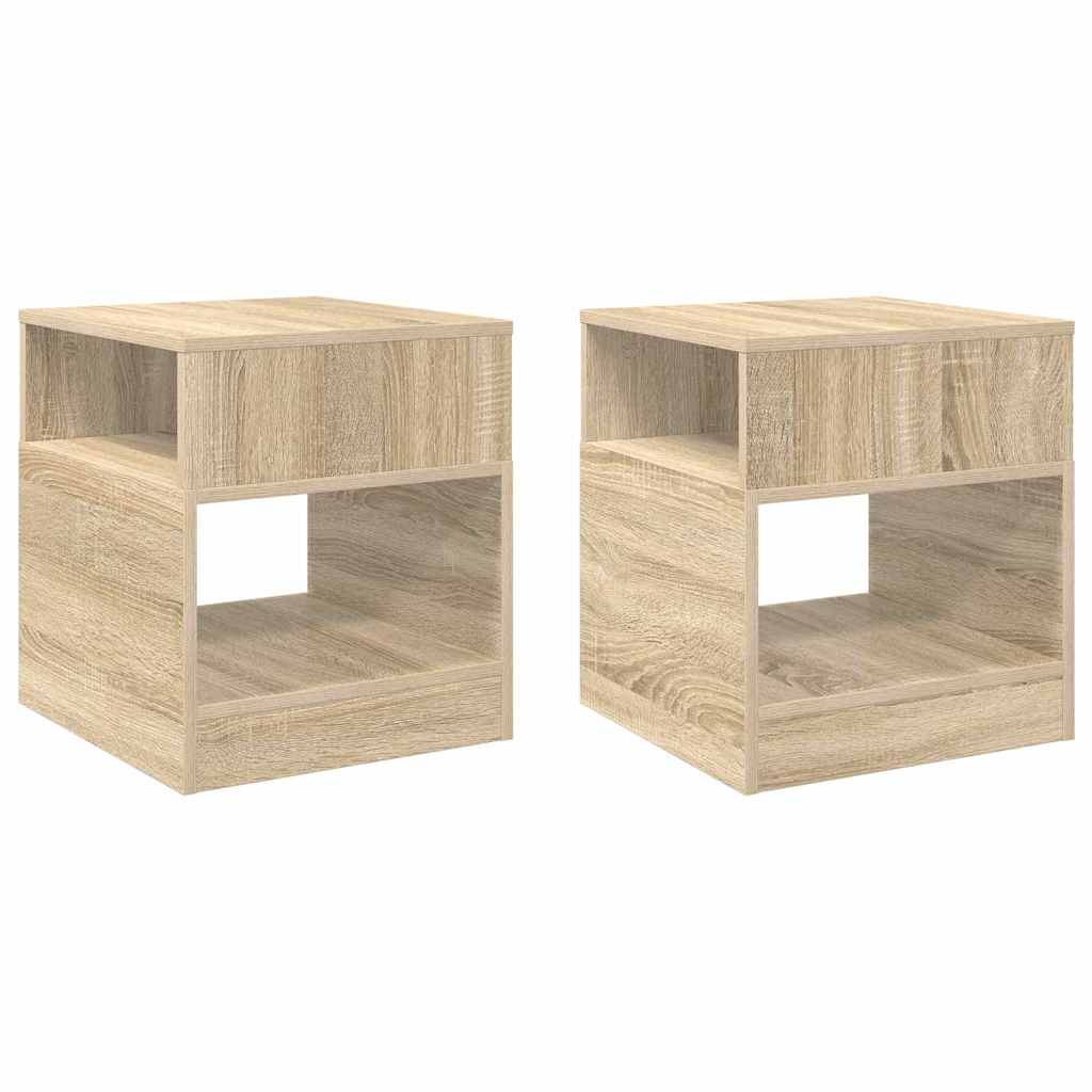 Table d'appoint 2 pcs Chêne Sonoma 40,5 x 40 x 45 cm - XIOS