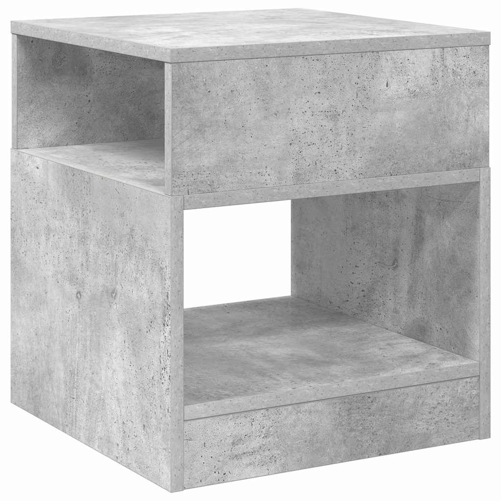 Table d'appoint 2 pcs Gris béton 40,5 x 40 x 45 cm - XIOS
