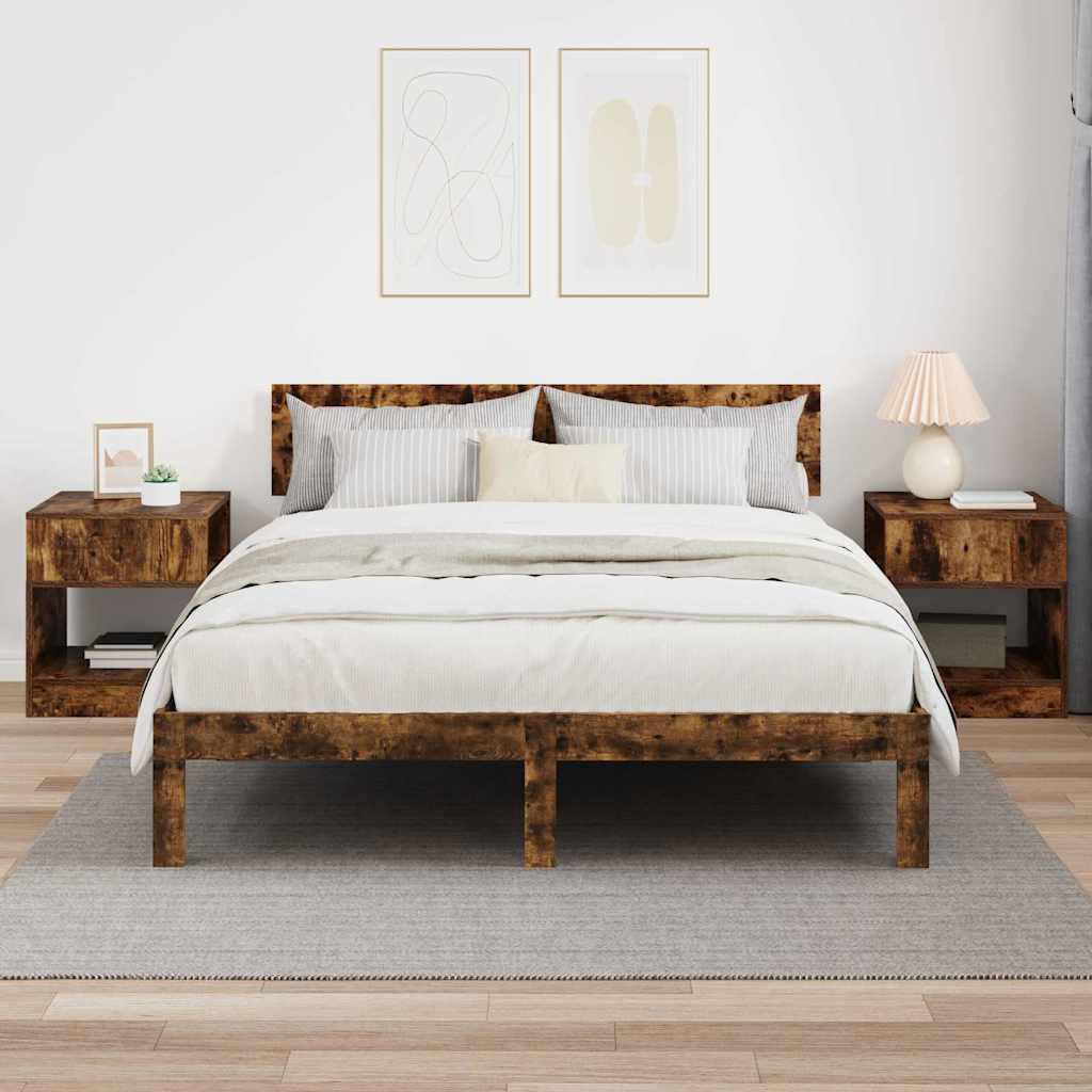 Table d'appoint 2 pcs Chêne fumé 40,5 x 40 x 45 cm - XIOS