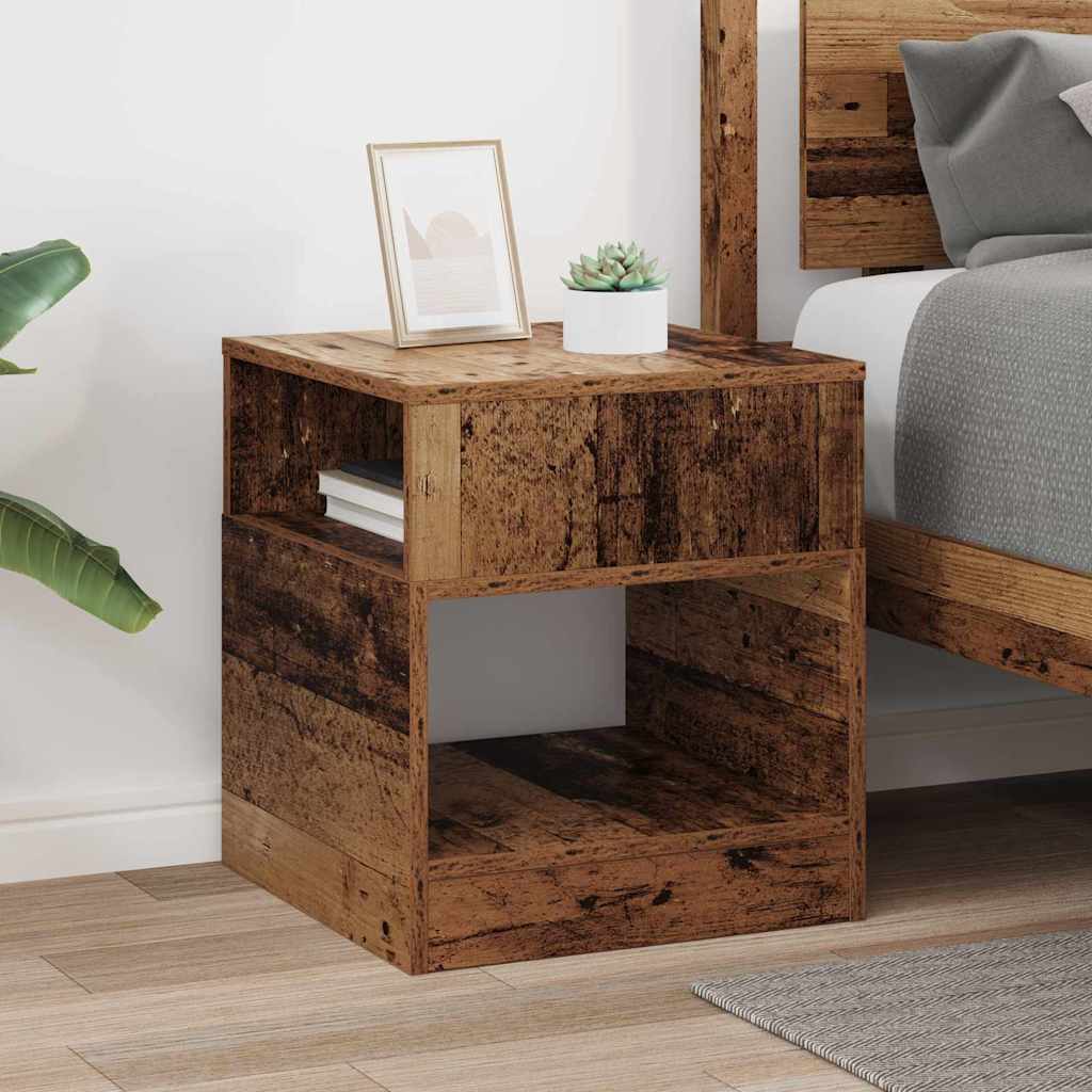 Table d'appoint Bois ancien 40,5 x 40 x 45 cm Bois d'ingénierie - XIOS