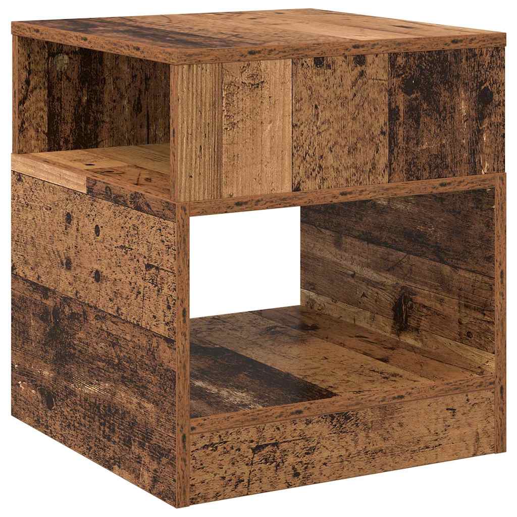 Table d'appoint Bois ancien 40,5 x 40 x 45 cm Bois d'ingénierie - XIOS