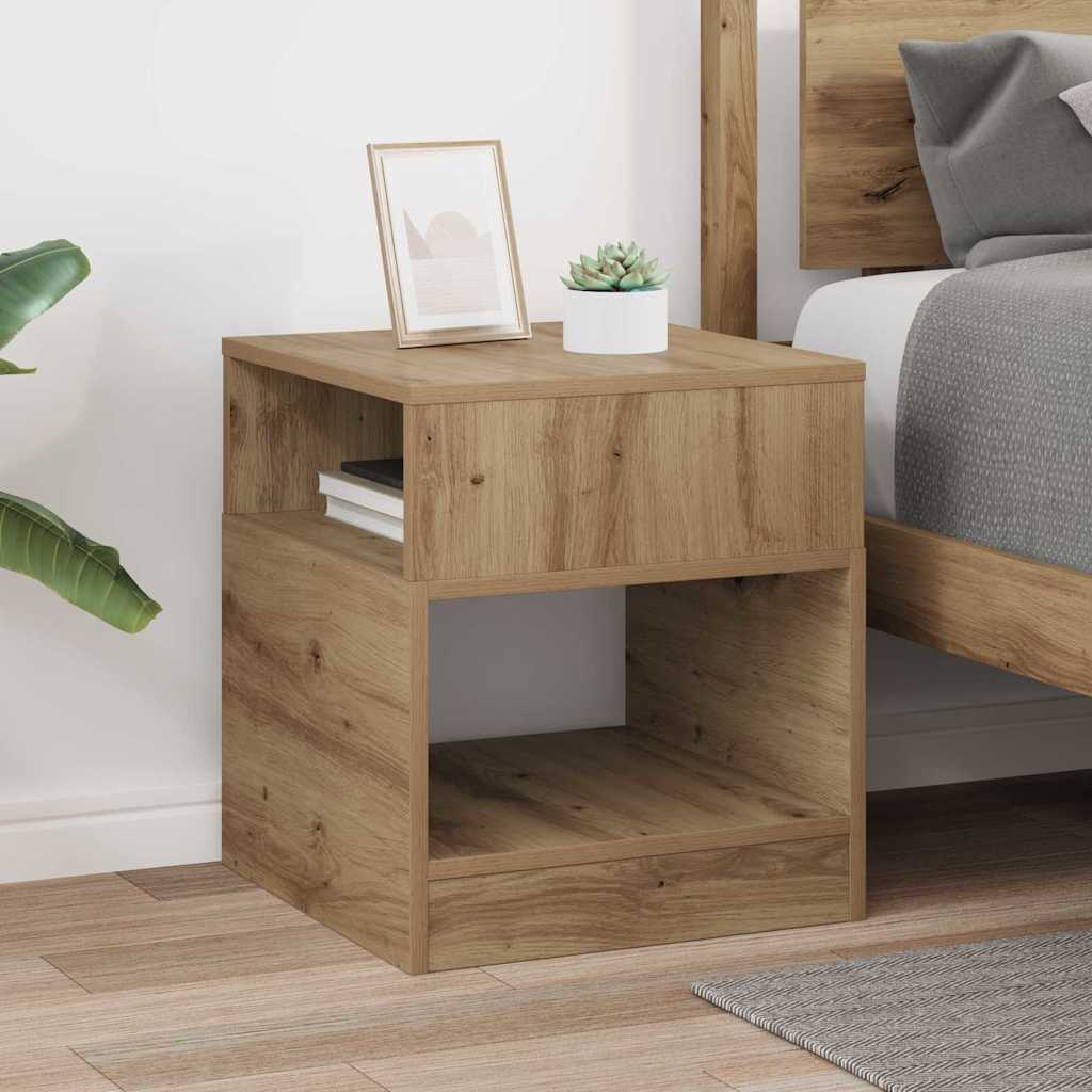 Table d'appoint Chêne artisanal 40,5 x 40 x 45 cm - XIOS