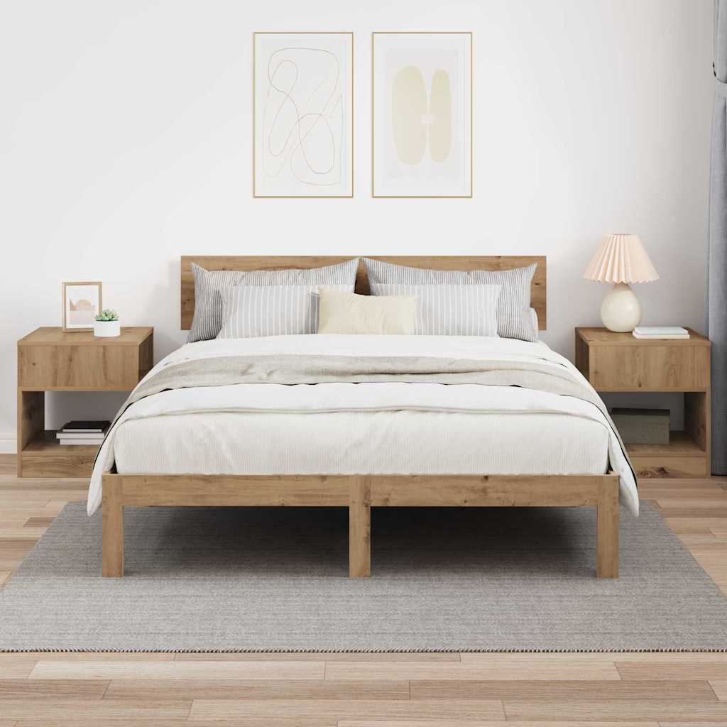 Table d'appoint 2 pcs Chêne artisanal 40,5 x 40 x 45 cm - XIOS