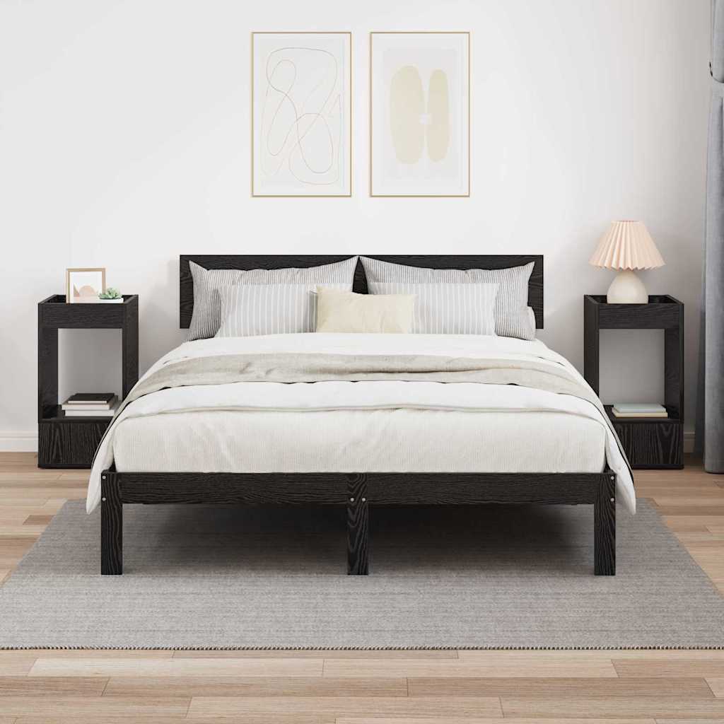 Table d'appoint 2 pc Chêne noir 30 x 30 x 56 cm - XIOS