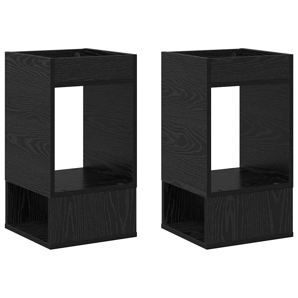 Table d'appoint 2 pcs Chêne noir 30 x 30 x 56 cm - XIOS