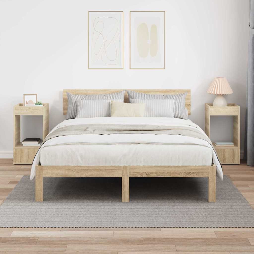 Table d'appoint 2 pc Chêne Sonoma 30 x 30 x 56 cm - XIOS
