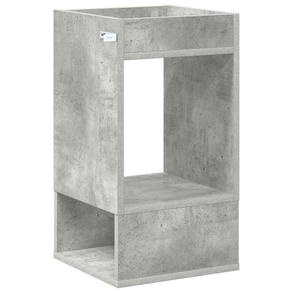 Table d'appoint 2 pcs Gris béton 30 x 30 x 56 cm - XIOS