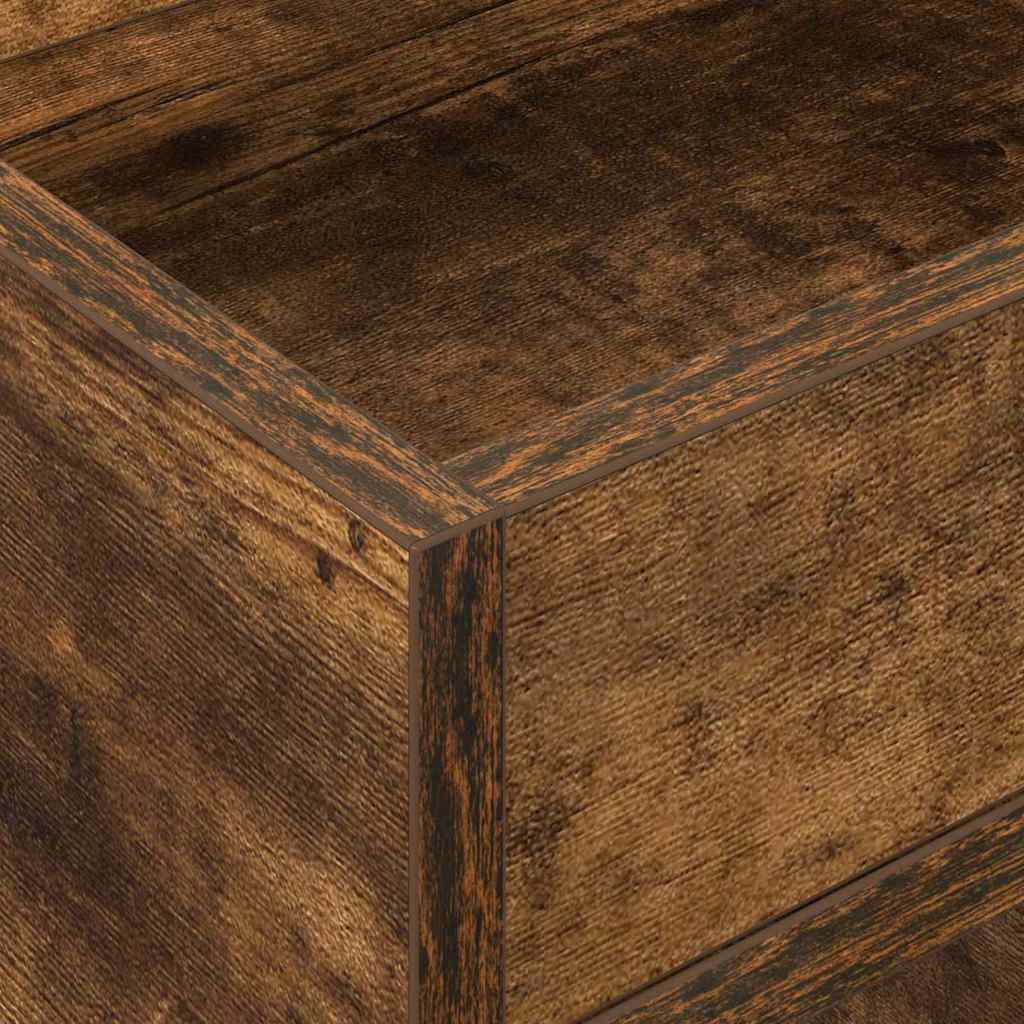 Table d'appoint 2 pc Chêne fumé 30 x 30 x 56 cm - XIOS