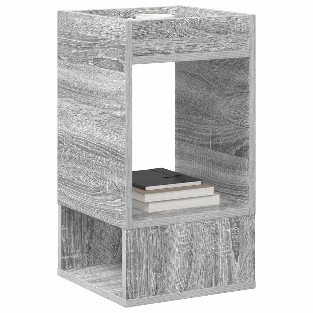 Table d'appoint 2 pc Gris Sonoma 30 x 30 x 56 cm - XIOS