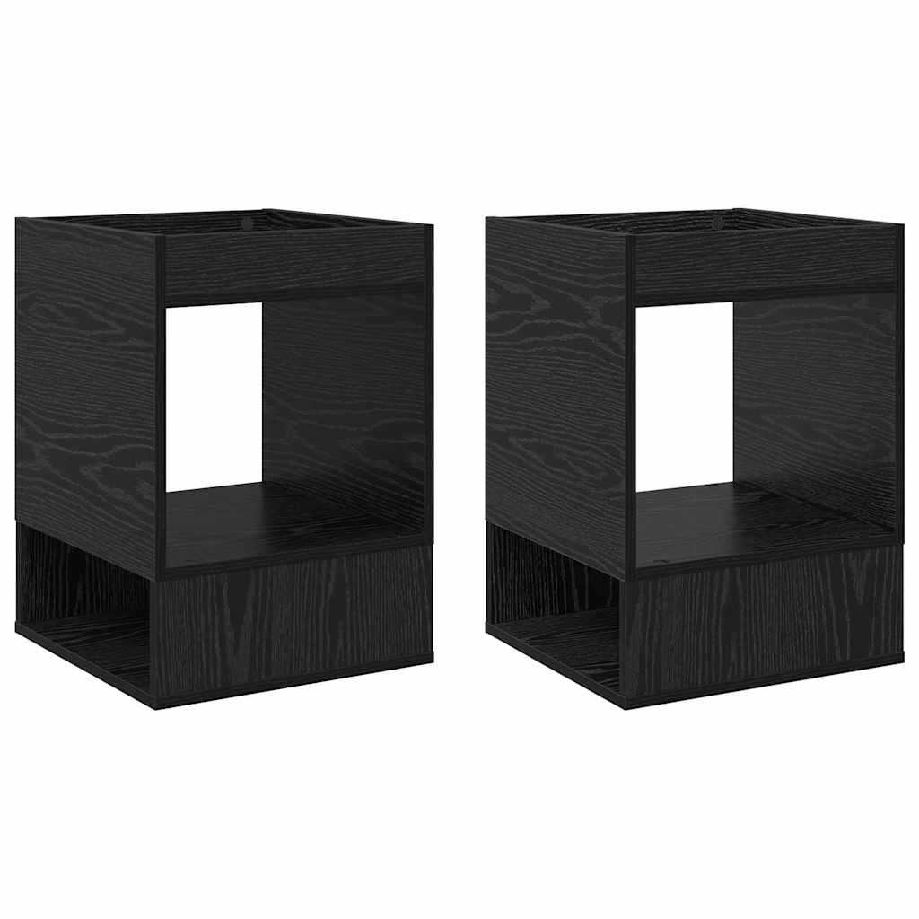 Table d'appoint 2 pcs Chêne noir 40 x 40 x 56 cm - XIOS