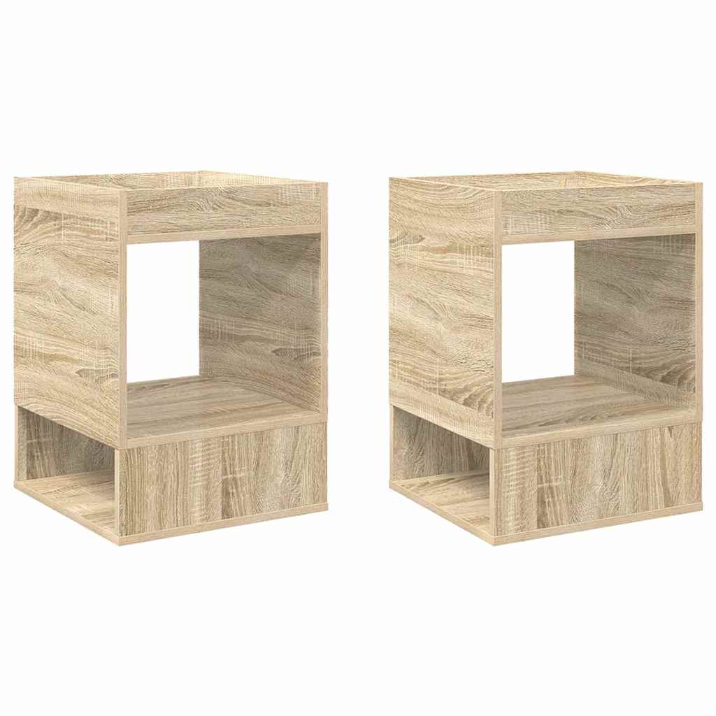 Table d'appoint 2 pcs Chêne Sonoma 40 x 40 x 56 cm - XIOS