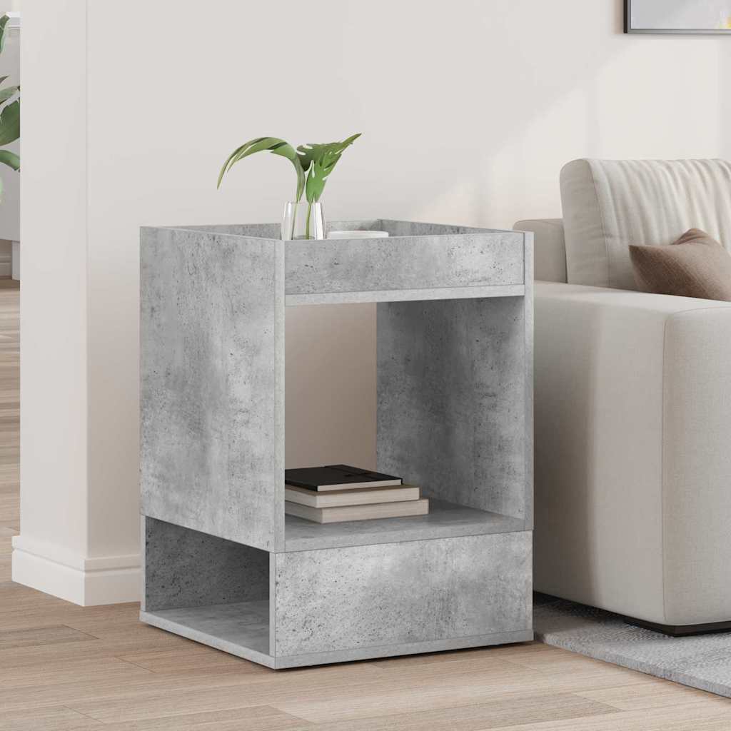 Table d'appoint Gris béton 40 x 40 x 56 cm Bois d'ingénierie - XIOS