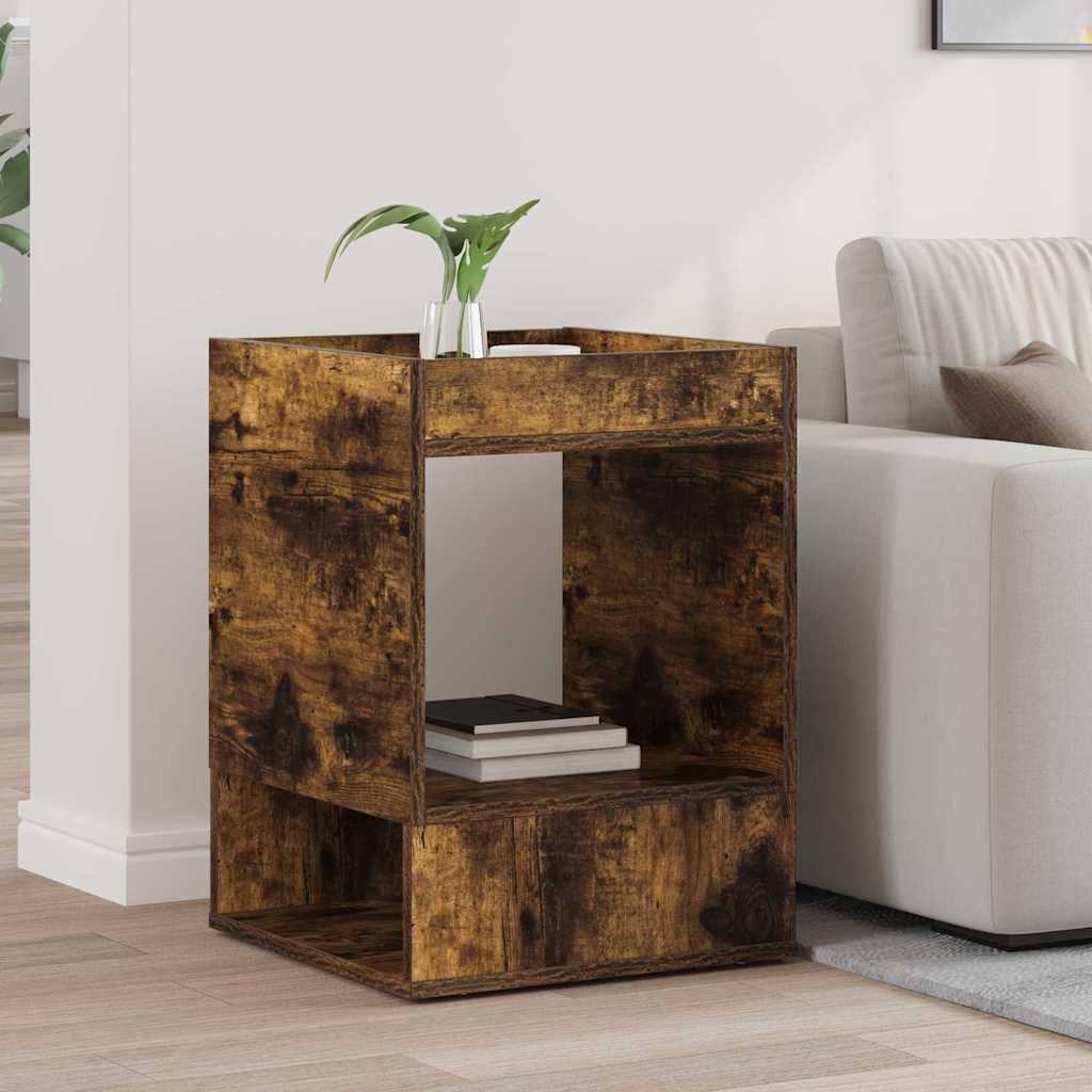 Table d'appoint Chêne fumé 40 x 40 x 56 cm Bois d'ingénierie - XIOS