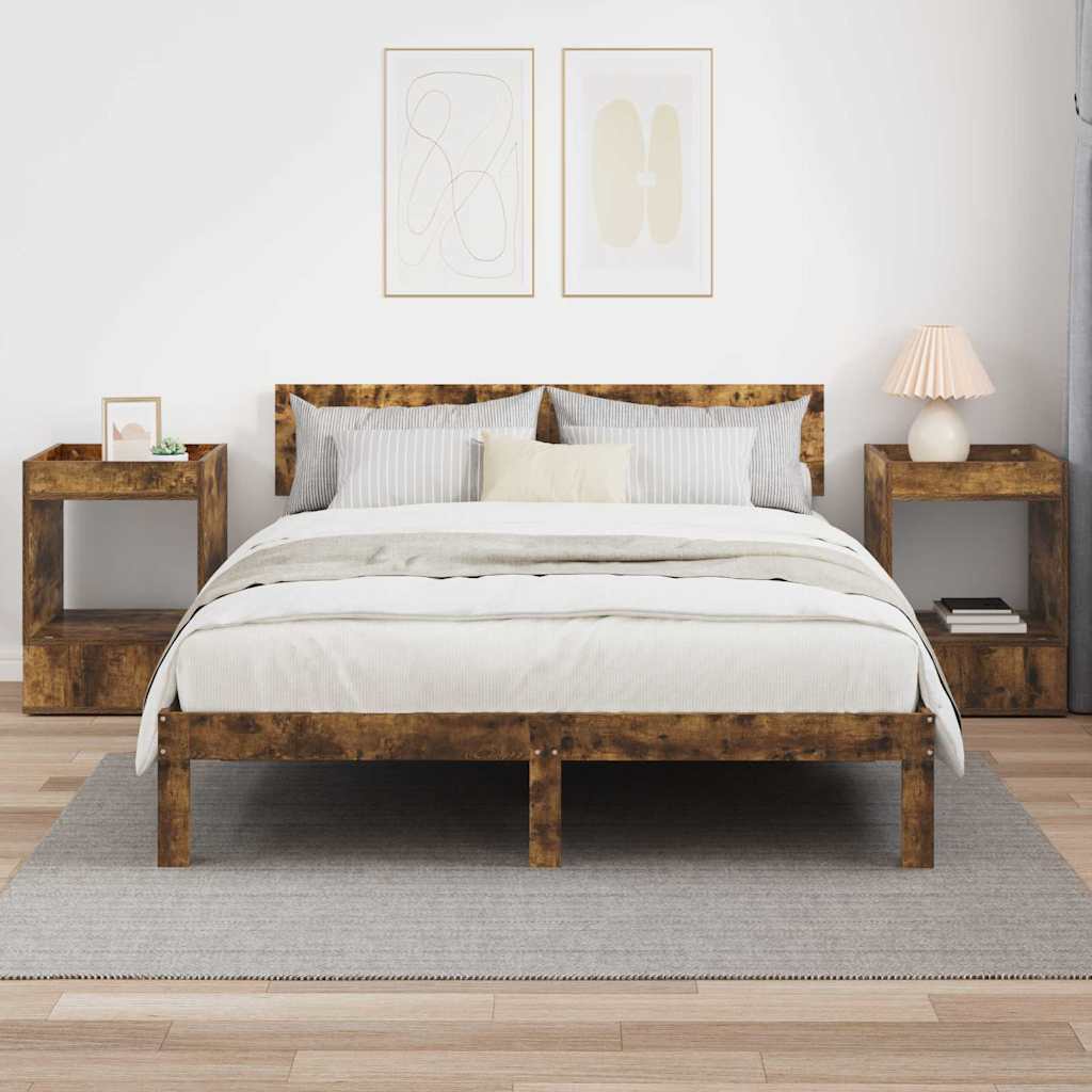 Table d'appoint 2 pcs Chêne fumé 40 x 40 x 56 cm - XIOS