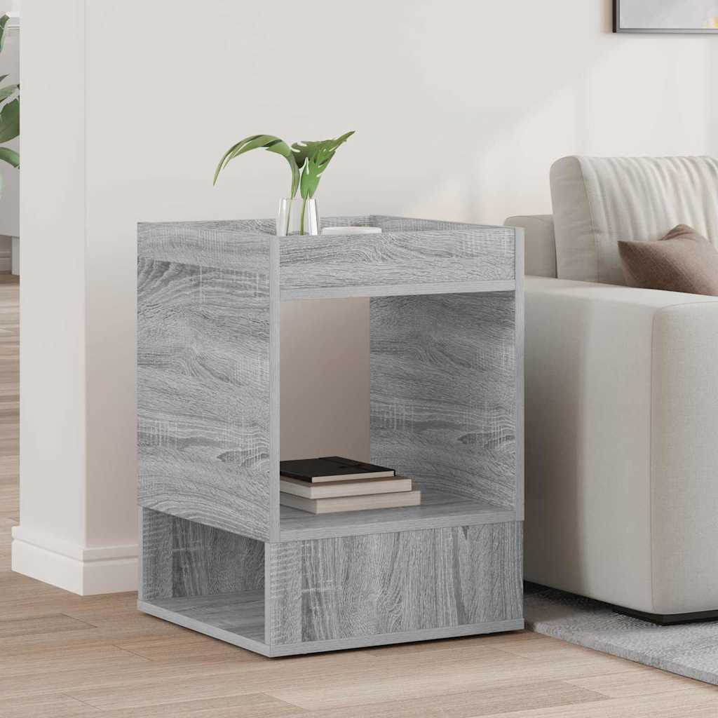 Table d'appoint Gris Sonoma 40 x 40 x 56 cm Bois d'ingénierie - XIOS