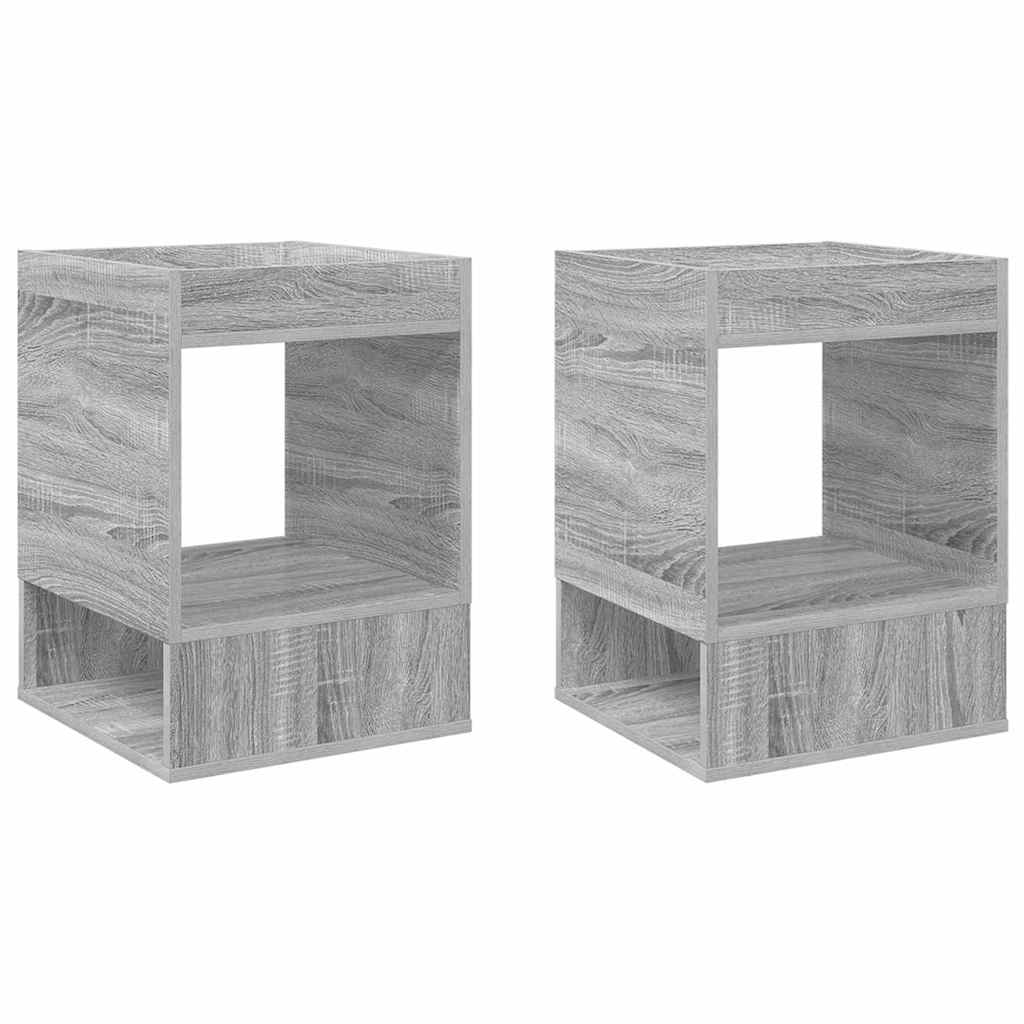 Table d'appoint 2 pcs Gris Sonoma 40 x 40 x 56 cm - XIOS