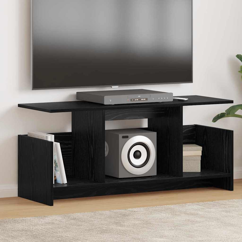 Meuble TV Chêne noir 102 x 35 x 45 cm Bois d'ingénierie - XIOS