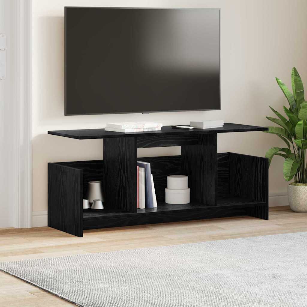 Meuble TV Chêne noir 102 x 35 x 45 cm Bois d'ingénierie - XIOS