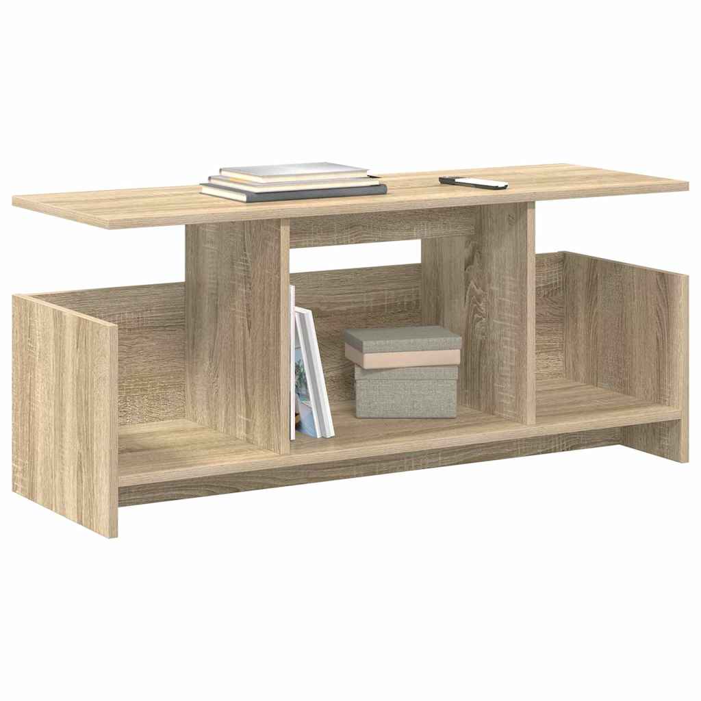 Meuble TV Chêne Sonoma 102 x 35 x 45 cm Bois d'ingénierie - XIOS