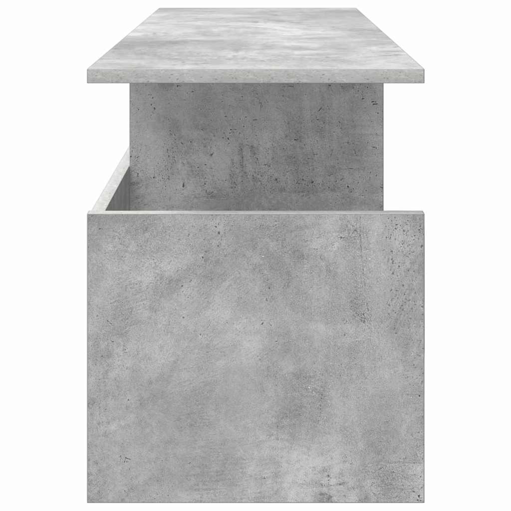 Meuble TV Gris béton 102 x 35 x 45 cm Bois d'ingénierie - XIOS