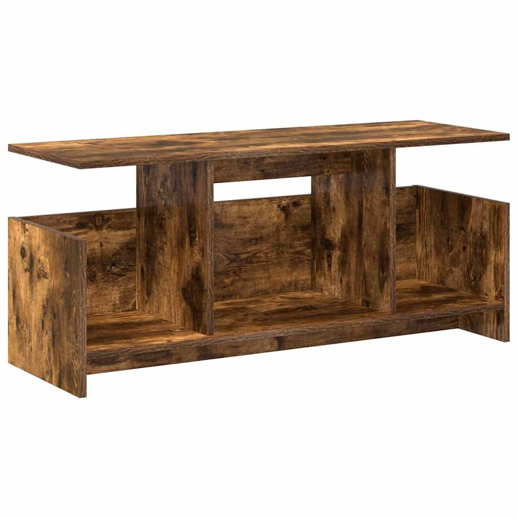 Meuble TV Chêne fumé 102 x 35 x 45 cm Bois d'ingénierie - XIOS