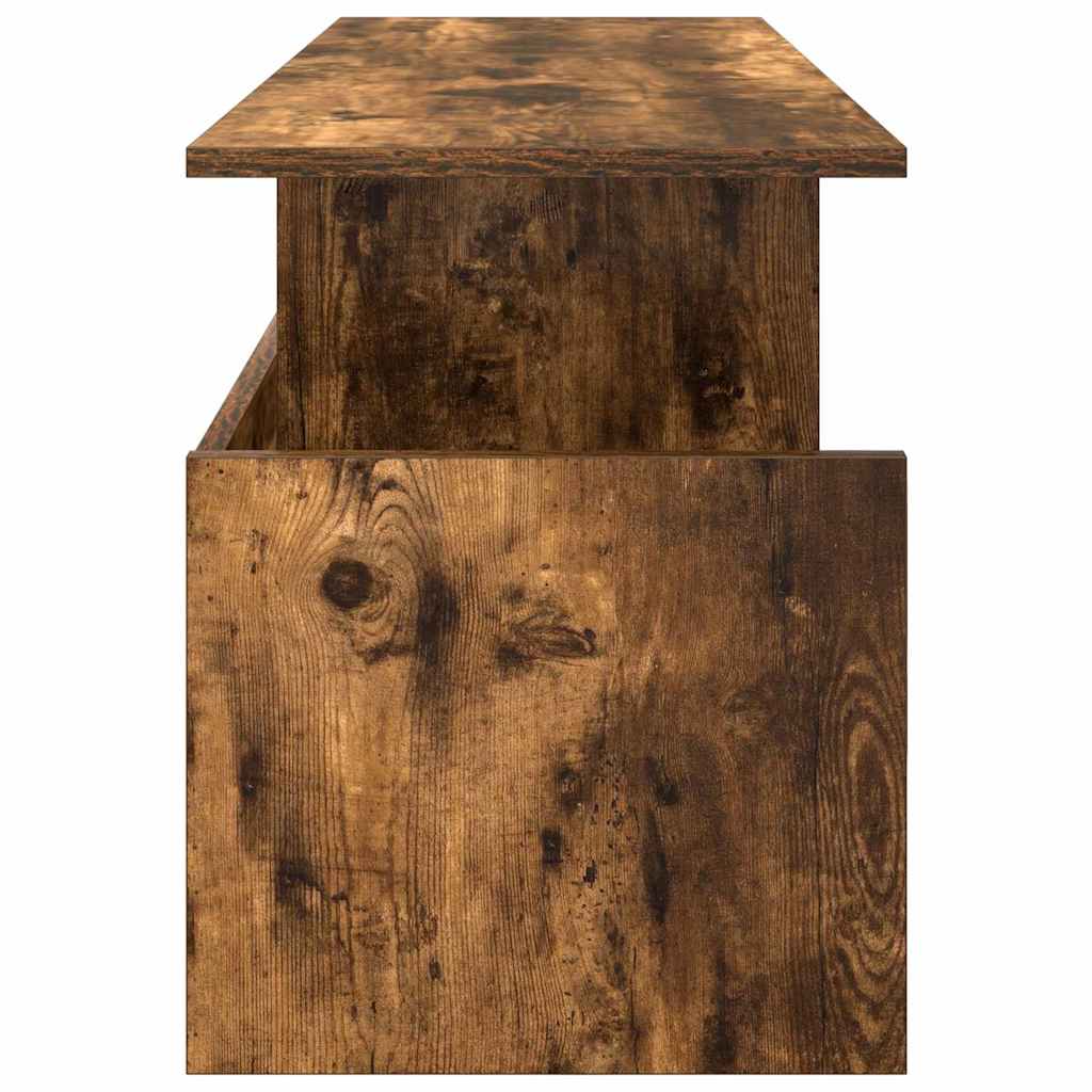 Meuble TV Chêne fumé 102 x 35 x 45 cm Bois d'ingénierie - XIOS