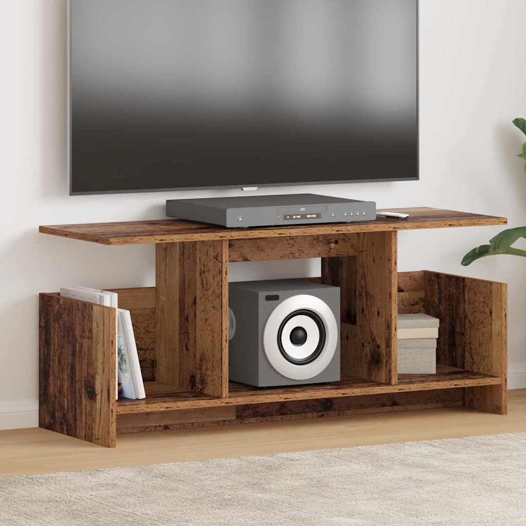 Meuble TV Bois ancien 102 x 35 x 45 cm Bois d'ingénierie - XIOS
