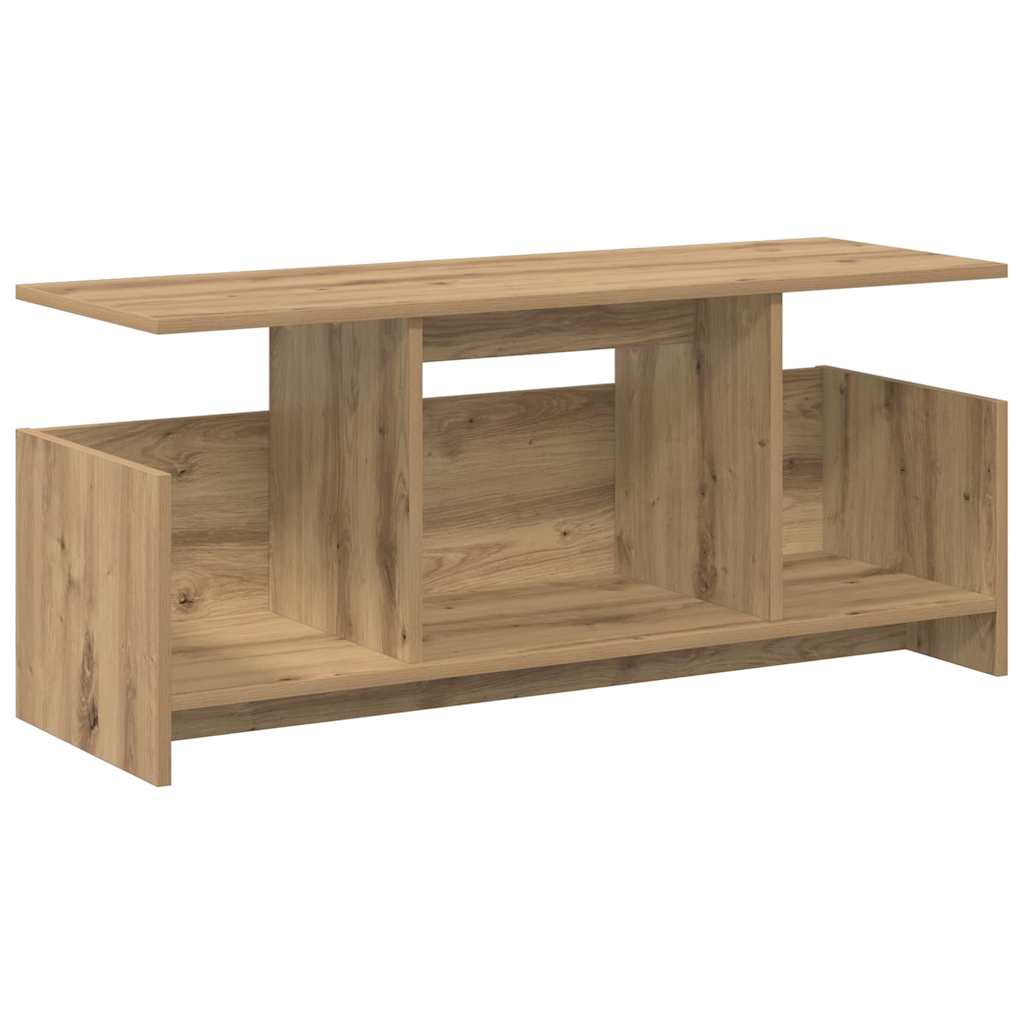 Meuble TV 102 x 35 x 45 cm Chêne artisanal Bois d'ingénierie - XIOS