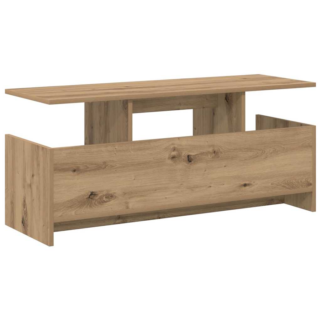 Meuble TV 102 x 35 x 45 cm Chêne artisanal Bois d'ingénierie - XIOS