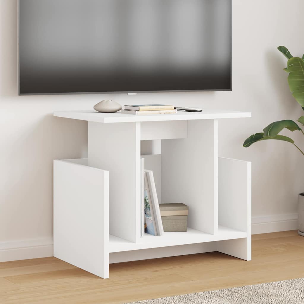 Meuble TV Blanc 50 x 35 x 45 cm Bois d'ingénierie - XIOS