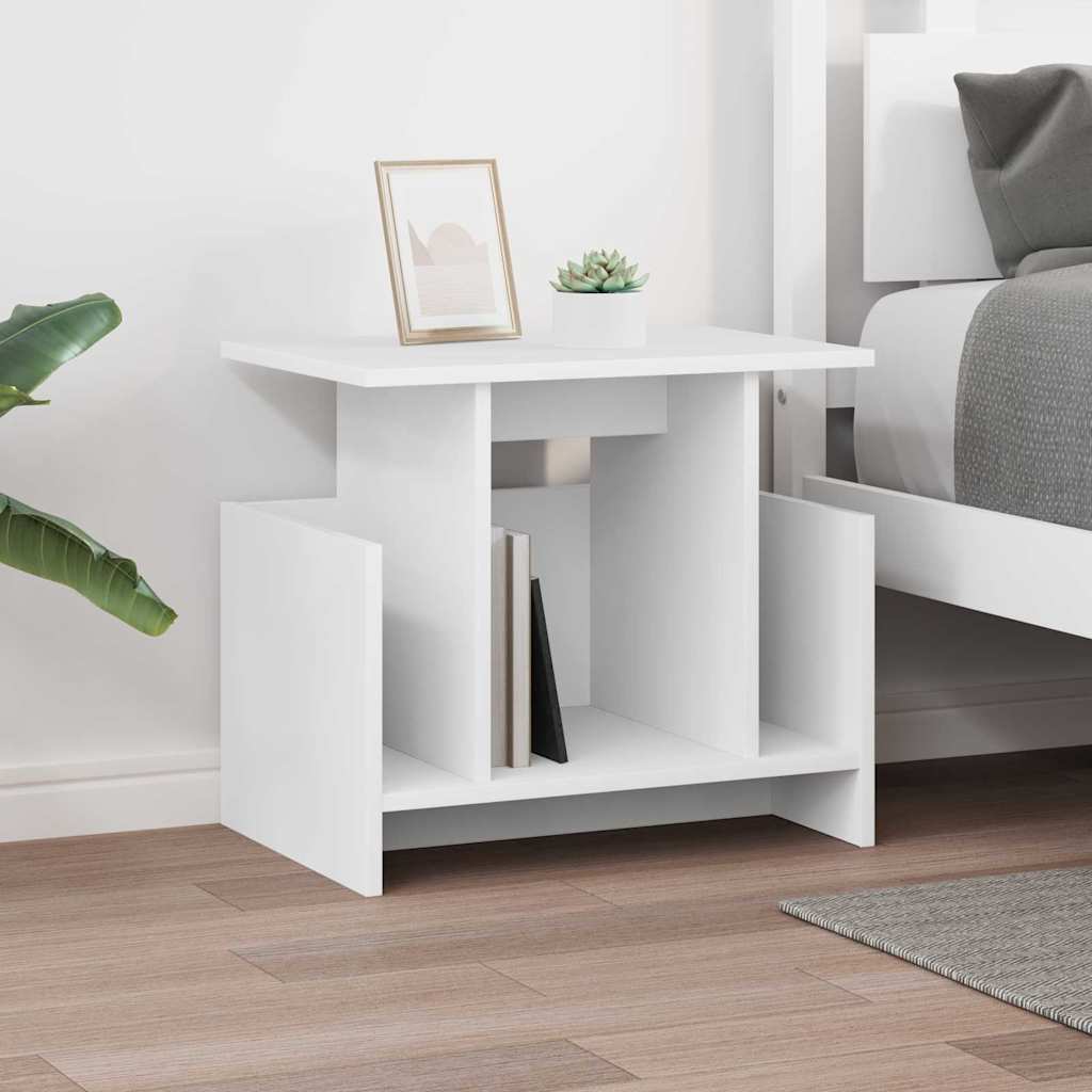 Meuble TV Blanc 50 x 35 x 45 cm Bois d'ingénierie - XIOS